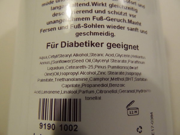Fuss- Balsam Latschenkiefer Austauschdose 450 ml